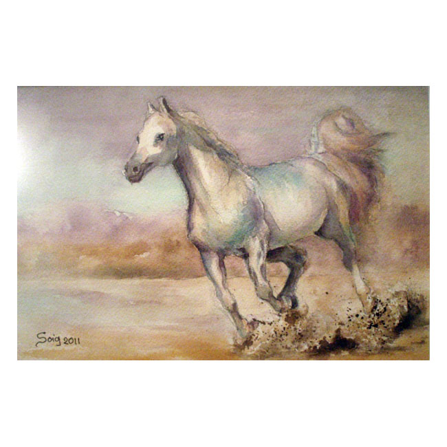 Caballo acuarela